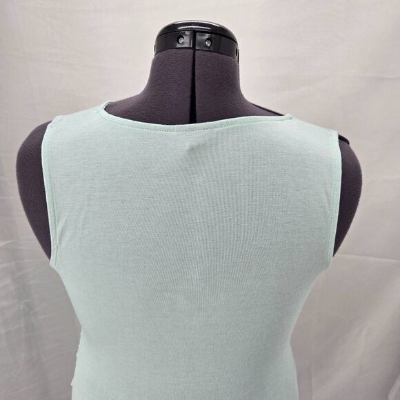 630-15 Torrid super soft Mint Green Tissue Ruched V-neck Tank top Size 1 (14/16) - Picture 8 of 15